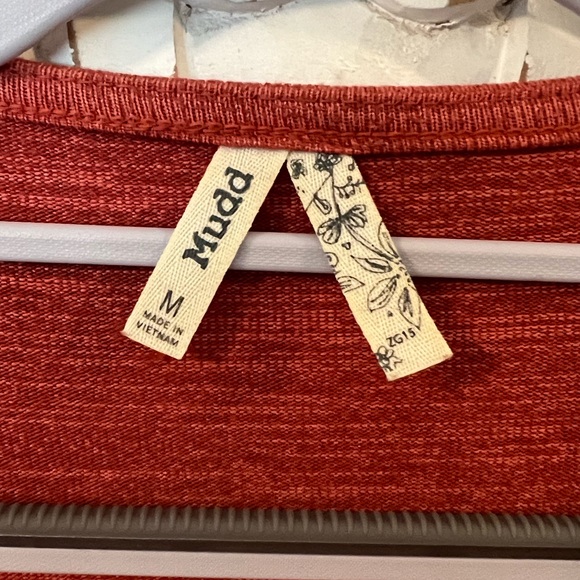 Mudd Rusty Orange Drape-Front Cardigan with Pockets (Size Medium) - Picture 4 of 4